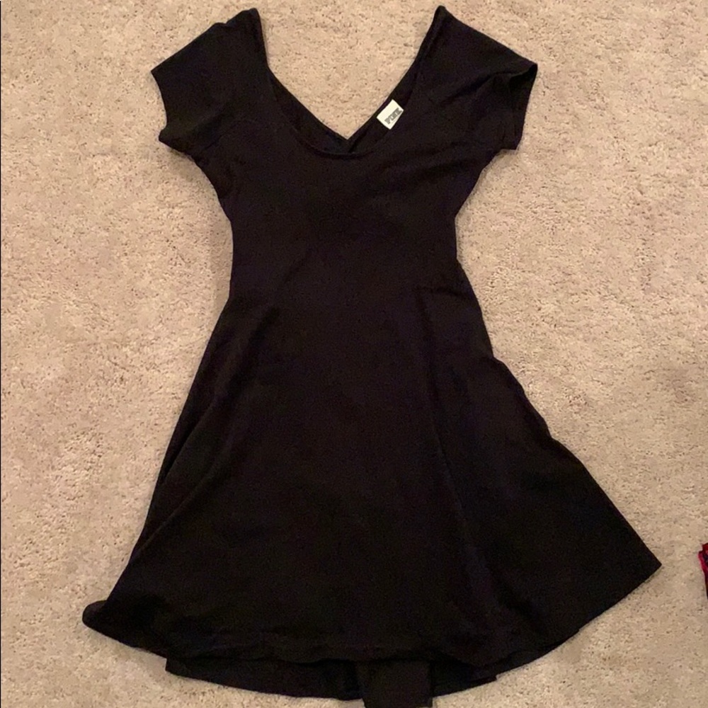 Black dress with open cross back!